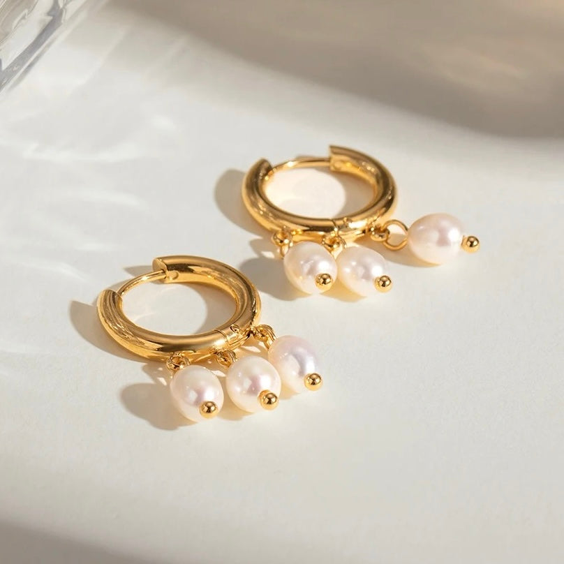 Pearl Hoops