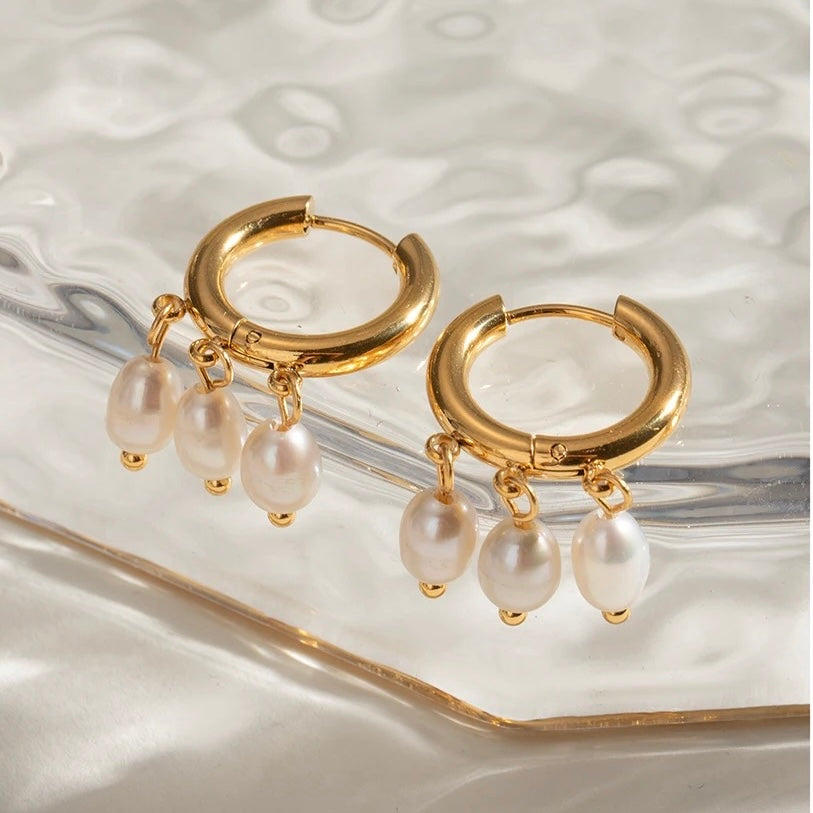 Pearl Hoops