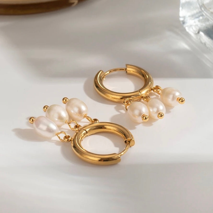Pearl Hoops