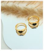 Anillo de corazón con piedra
