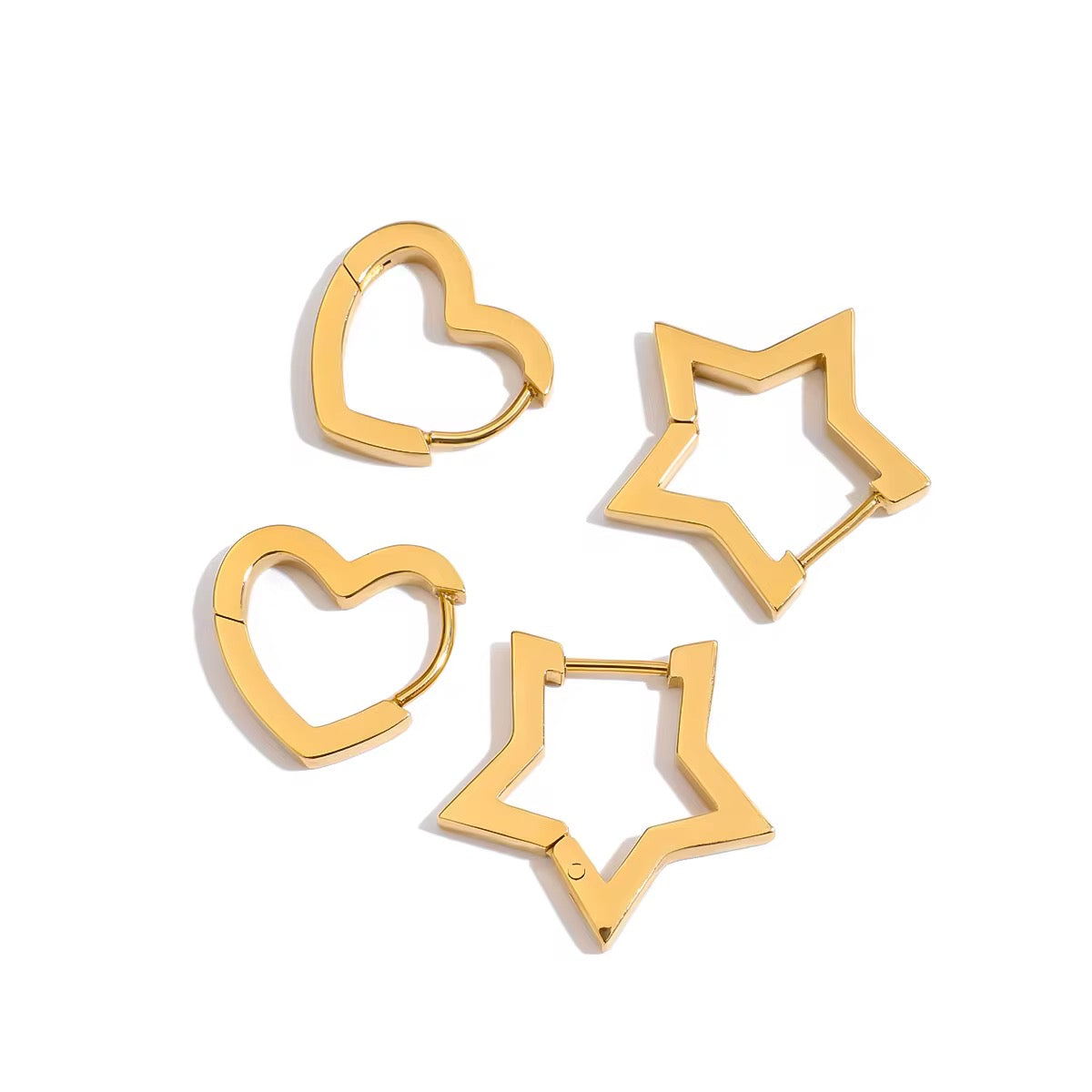 Star & Heart Earrings