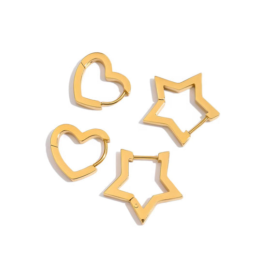 Star & Heart Earrings