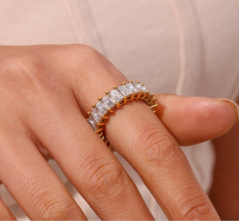 Cubic Zircon Ring