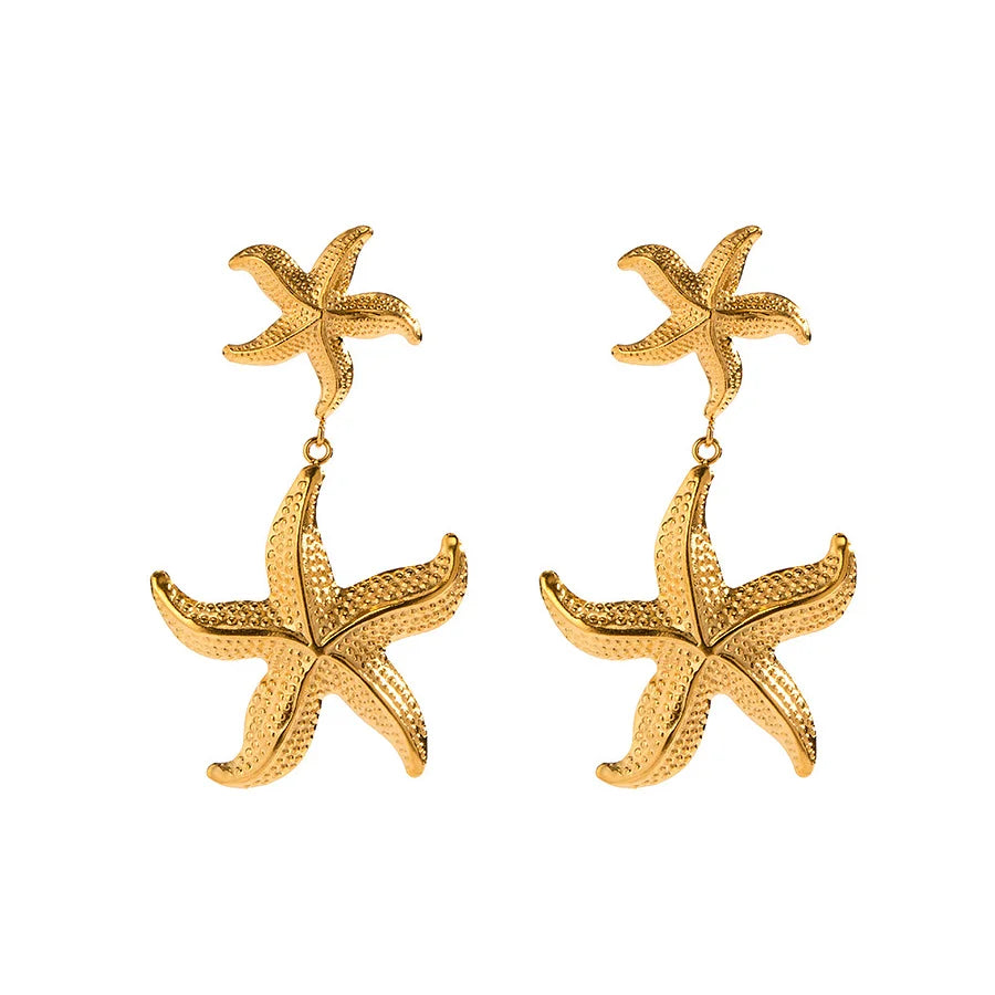 Double Star Earrings