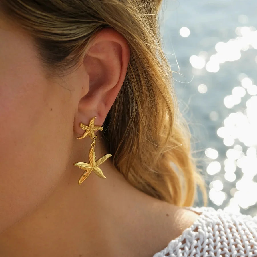 Double Star Earrings