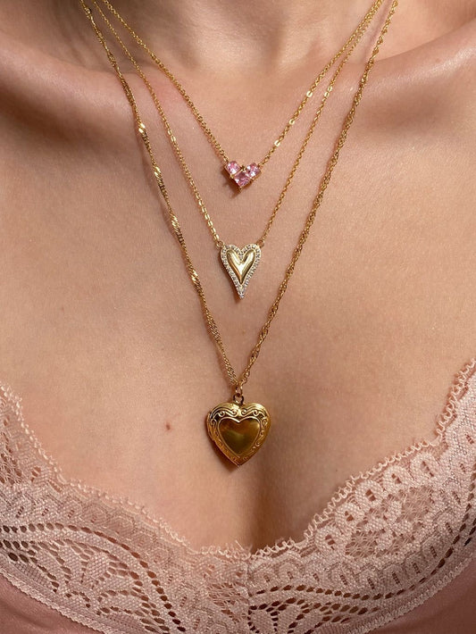 Heart Zircon Necklace